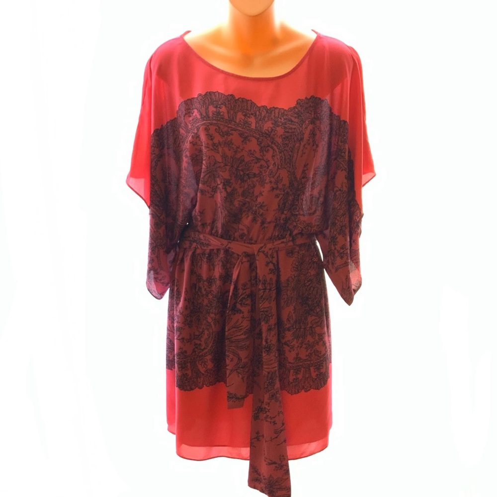 BCBG Lois Kimono Bohemian Boho Dress